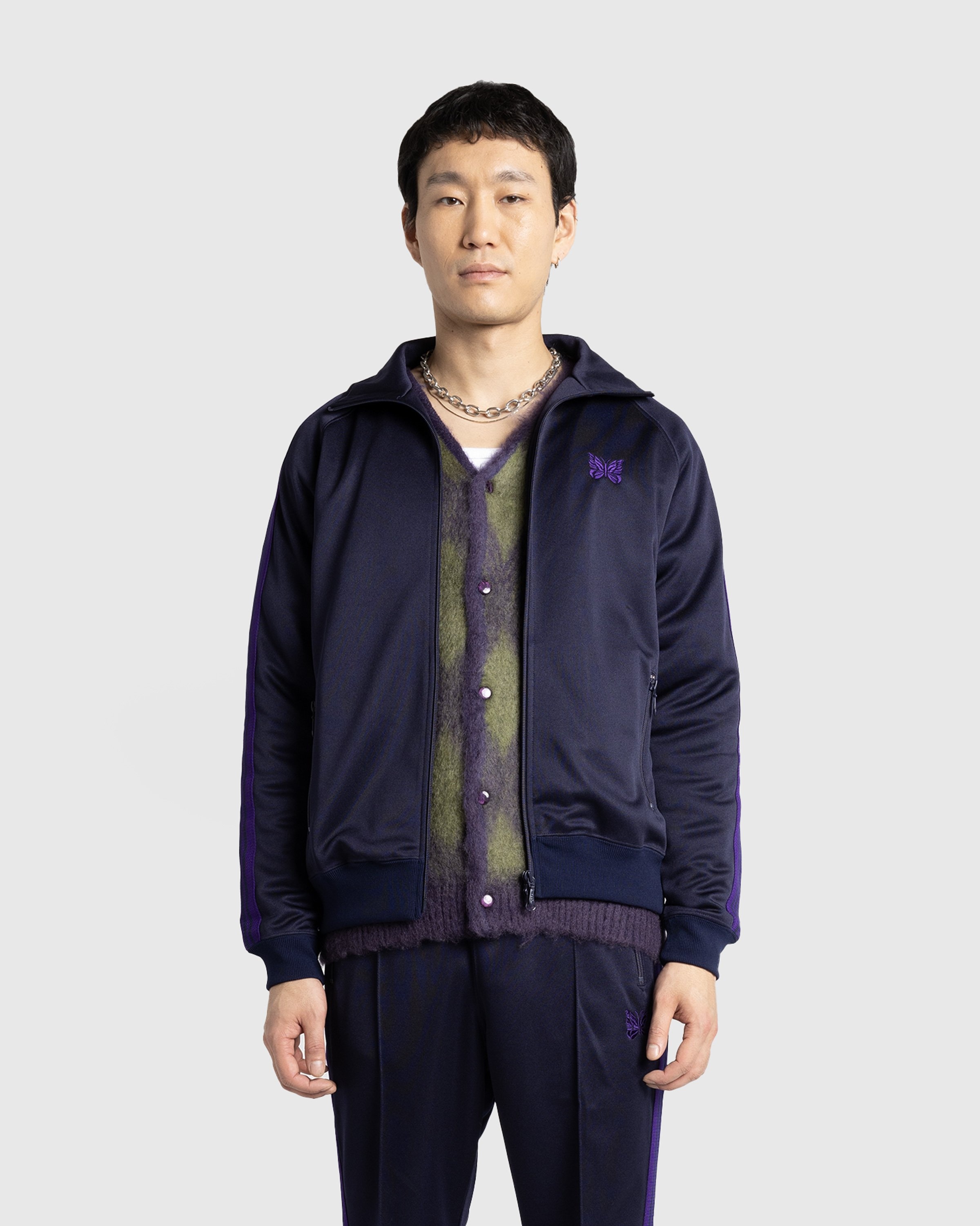 Needles Poly Smooth Track Jacket Navy Highsnobiety Shop
